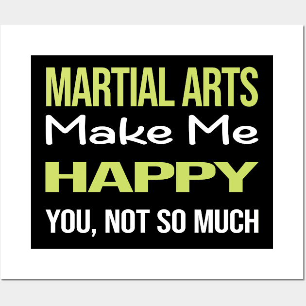 Funny Happy Martial Arts Wall Art by symptomovertake